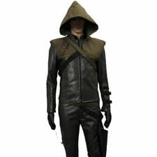 Image of Green Arrow Season 4 Oliver Queen Men Party Uniform Cosplay Costume Halloween