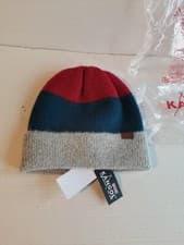 Image of Kangol Men Knitted Hat Beanie Wool Warm Cap Ski Winter Designer Blue Red Grey