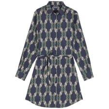 Image of Vilebrequin Womens Florence Cotton Shirt Dress / Navy Sweet Fish / RRP £210