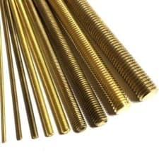 Image of M2 Long Brass Threaded Bar - 2mm Allthread Rod Studding Stud Studs Rodding