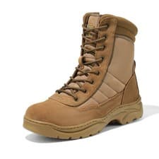 Image of NORTIV 8 Men's Military Tactical Work Boots Leather Motorcycle Combat Boots