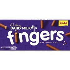 Image of Cadbury Dairy Milk Fingers Milk Chocolate Covered Biscuits 114g × 12