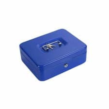Image of Metal Cash Box Money Bank Deposit Steel Tin Security Safe Petty Key Lockable