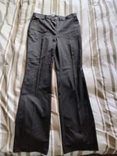 Image of NWT Next Tailored Black Work Smart Trousers Size 16 XL Long Tall