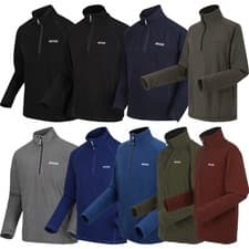 Image of New Mens Regatta Montes Half Zip Micro Fleece Jacket Top Lightweight Warm Jumper