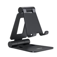 Image of NULAXY Aluminum Phone Stand Fully Foldable Angle Height Adjustable Mobile Holder