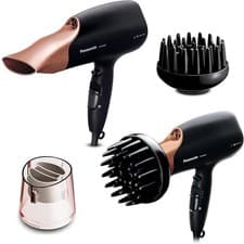 Image of Panasonic Nanoe Portable Hair Dryer Quick Dry 2000W Shine Diffuser Rose Gold UK