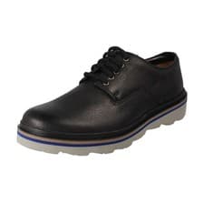 Image of Clarks Frelan Edge Black Leather Shoes Men’s UK 9 NEW