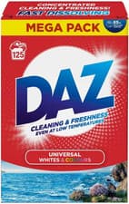 Image of Daz Family Pack Washing Powder 125 Washes for Brilliant Whites & Stain Removal