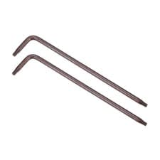 Image of T9 Tamper Proof Torx Star Key Bit Wrench, L-Shape 3.35" Long Arm, S2 Steel 2pcs