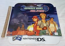 Image of ADVANCE WARS DUAL STRIKE Nintendo DS Original Vintage Store Display Poster RARE!