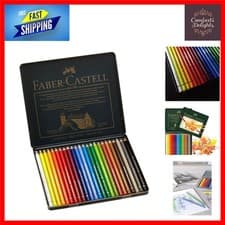 Image of Faber-Castell Polychromos Color Pencil Set - Tin of 24, Eco-Friendly Excellence