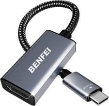 Image of USB-C to HDMI Adapter, 4K High-Speed USB Type-C to HDMI Female Braided Convertor