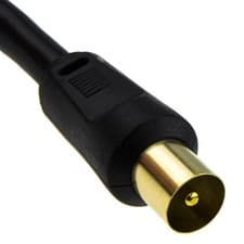 Image of RG6 Coaxial TV Aerial Cable RF Fly Lead Digital Male to Male .5m/1m/2m/3m/5m/10m