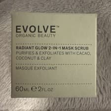 Image of Evolve Organic Beauty Radiant Glow 2-in-1 Mask Scrub 60ml ❤️💕🎁