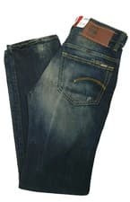 Image of G STAR RAW Men's 3301 Straight Jeans Dark Blue Mens Size W27 x L32 91#