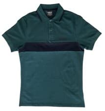 Image of Barbour International Block Stripe Polo Shirt BNWT Small Dark Pine Green New S