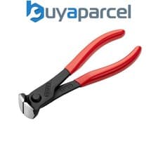 Image of Knipex 68 01 160 End Cutting Nippers PVC Grip 160mm KPX6801160