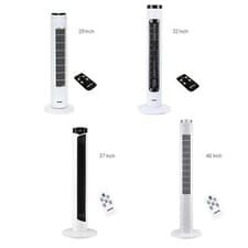 Image of Tower Fan Oscillating Air Cooling 3 Speed Quiet Slim Fan Remote Control