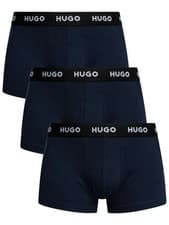 Image of HUGO Men's 3 Pack Trunks, Blue