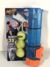 Image of Nerf Dog Translucent Tennis Ball Blaster with 3 Balls New