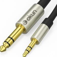 Image of 3.5mm Audio Cable 1M AUX Lead, High Quality Male to Male Stereo Jack for Car and