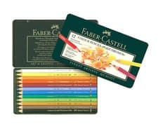 Image of Faber Castell Polychromos Pencils 12 Colour Tin.