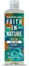 Image of Faith In Nature Natural Coconut Body Wash 400ml Hydrating Vegan Cruelty Free No 