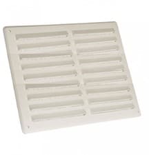 Image of 9" x 9" White Louvre Vent with Flyscreen - BM469F - 2 PACK - FREE 1 Day Delivery