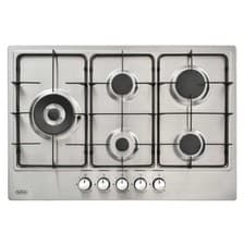 Image of BELLING 75CM 5 BURNER GAS HOB IN STAINLESS STEEL GHU753CI - MODEL NO. 444411639