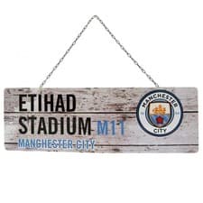 Image of Manchester City FC - Rustic Garden Sign - Metal Signs - F300z