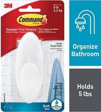 Image of Command BATH17-ES Large Towel Hook