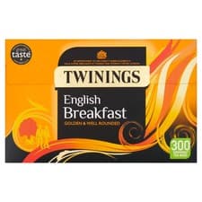 Image of Twinings English Breakfast Tea Smooth Strong Black Tea 300 Bags