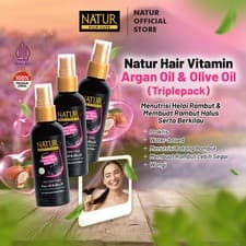 Image of Argan Oil Hair Vitamin Spray Triple Pack 3x80ml natural shine frizz control