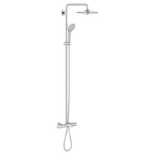 Image of Grohe Euphoria System 260 Shower system with bath thermostat wall mounted Chrome