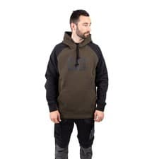 Image of Caterpillar Raglan Cotton Men's Moss Hooded Sweatshirt