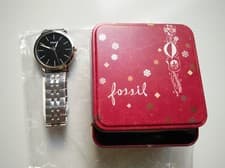 Image of NEW GENUINE FOSSIL BQ2312 Luther Three-Hand Stainless Steel Watch Black