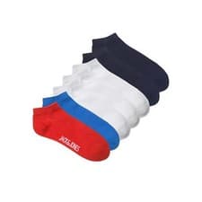 Image of Jack & Jones Mens Socks 7 Pair Cotton Blend Breathable Multipack Socks, One Size