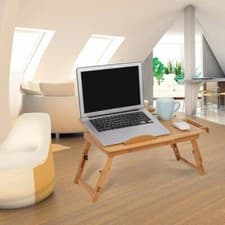 Image of Adjustable Bamboo Laptop Stand