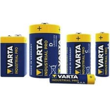 Image of VARTA INDUSTRIAL PRO AA AAA 9V C D BATTERY ALKALINE 1.5V LR03 LR6