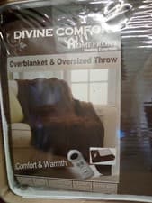 Image of Bauer Luxury Soft Heated Blanket 120 x 160cm - Chocolate Brown