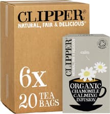 Image of Clipper Organic Chamomile Tea Bags | 120 Infusion Teabag Sachets (6 X Boxes