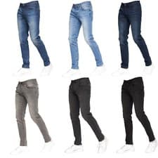 Image of Crosshatch Stretch Slim Fit Jeans Mens Boys Denim Designer Trousers Pants Sizes