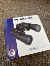 Image of Praktica Falcon 12x50mm Porro Prism Field Binoculars Black, Multi-Coated Lenses
