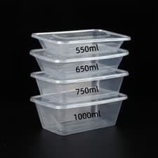 Image of Reusable Food Containers with Lids Leakproof Meal Prep Storage Set