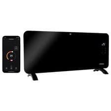Image of Princess Smart 2000W Glass Panel Heater Black WiFi Electric Wall Mounted Radiate