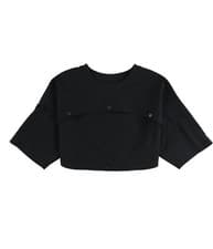 Image of Reebok Womens Snap-Off Crop Shrug Jacket, Black, Small