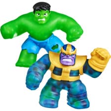 Image of Heroes of Goo Jit Zu Marvel Versus Pack Squishy Stretchy Tactile - Hulk v Thanos