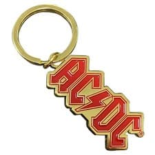 Image of Keyring AC/DC Keychain Logo Gold