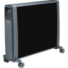 Image of Dimplex FuturRad 3kW Freestanding Portable Eco Digital Radiator Black Glass